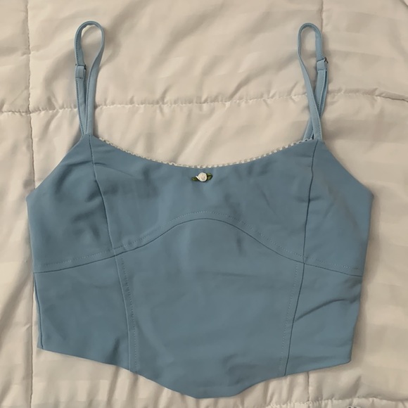 Crop + Mini Skirt Set - Tiger Mist - Picture 3 of 7